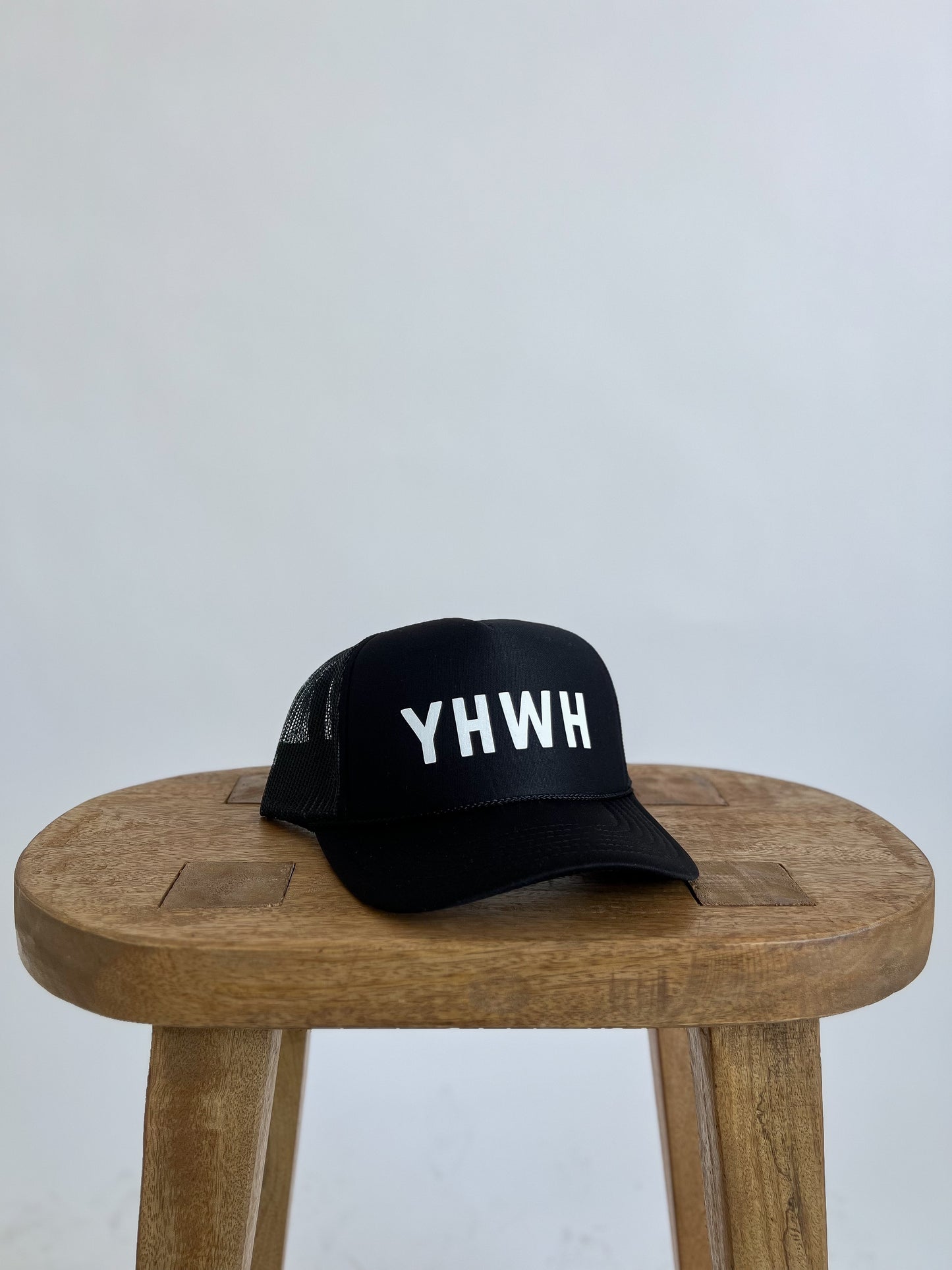 YHWH TRUCKER HAT // BLACK