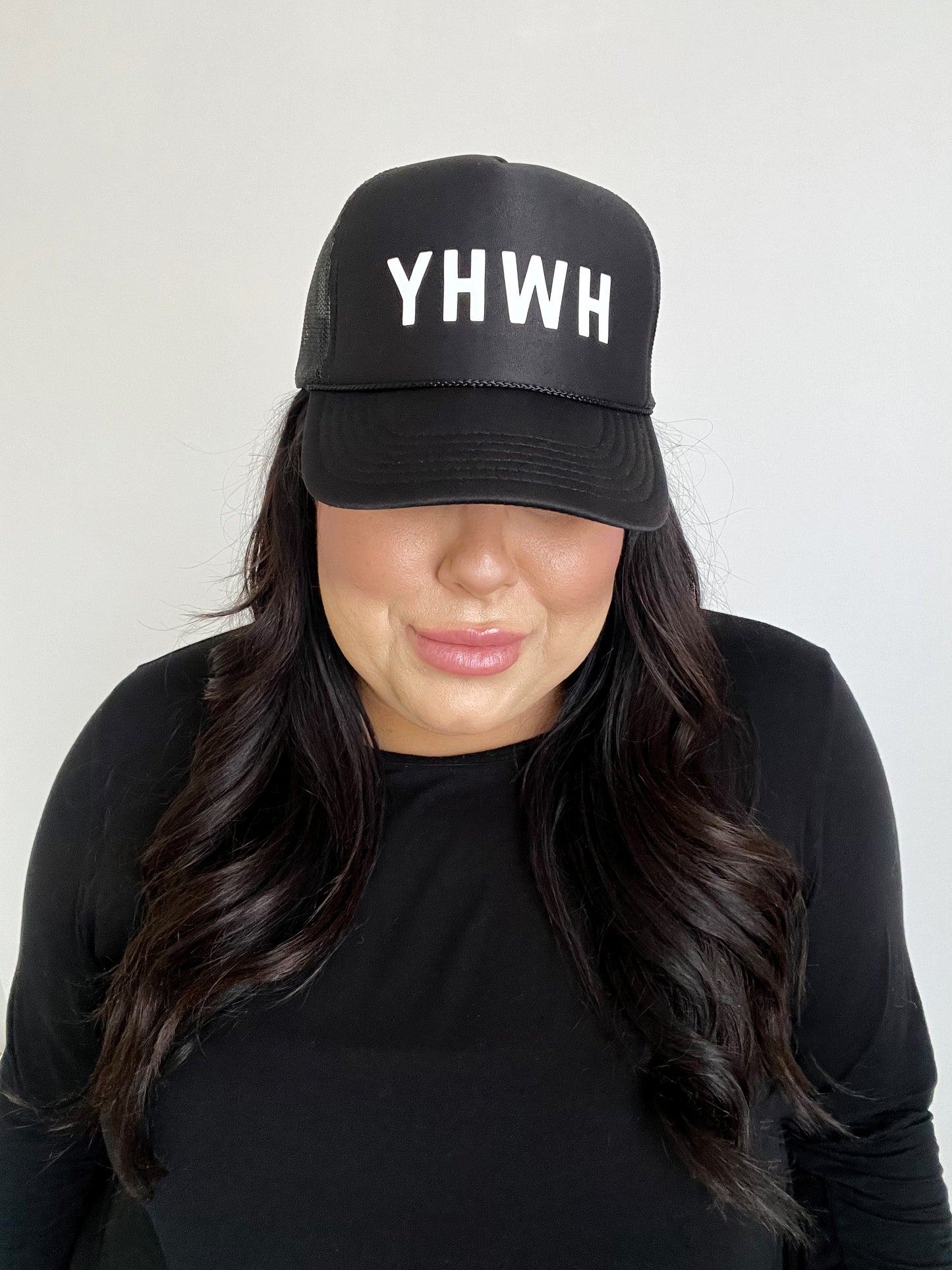 YHWH TRUCKER HAT // BLACK
