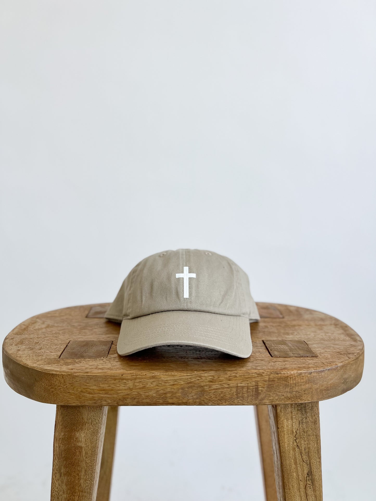 CROSS BASEBALL HAT // KHAKI