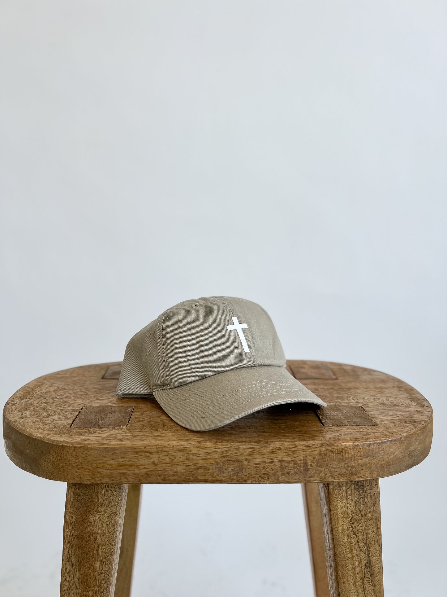 CROSS BASEBALL HAT // KHAKI