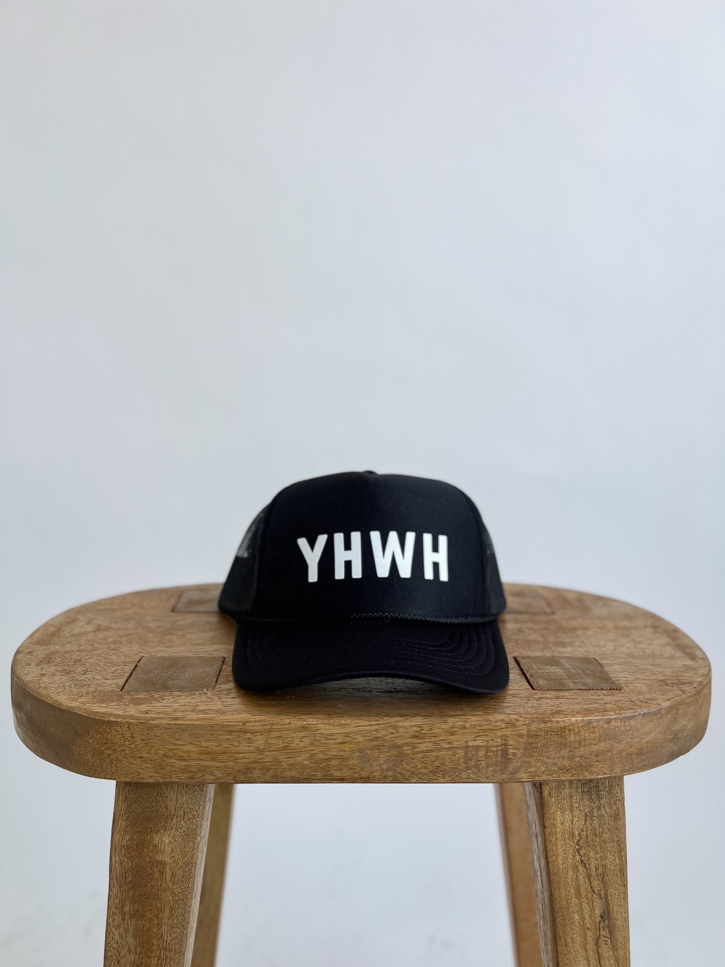 YHWH TRUCKER HAT // BLACK