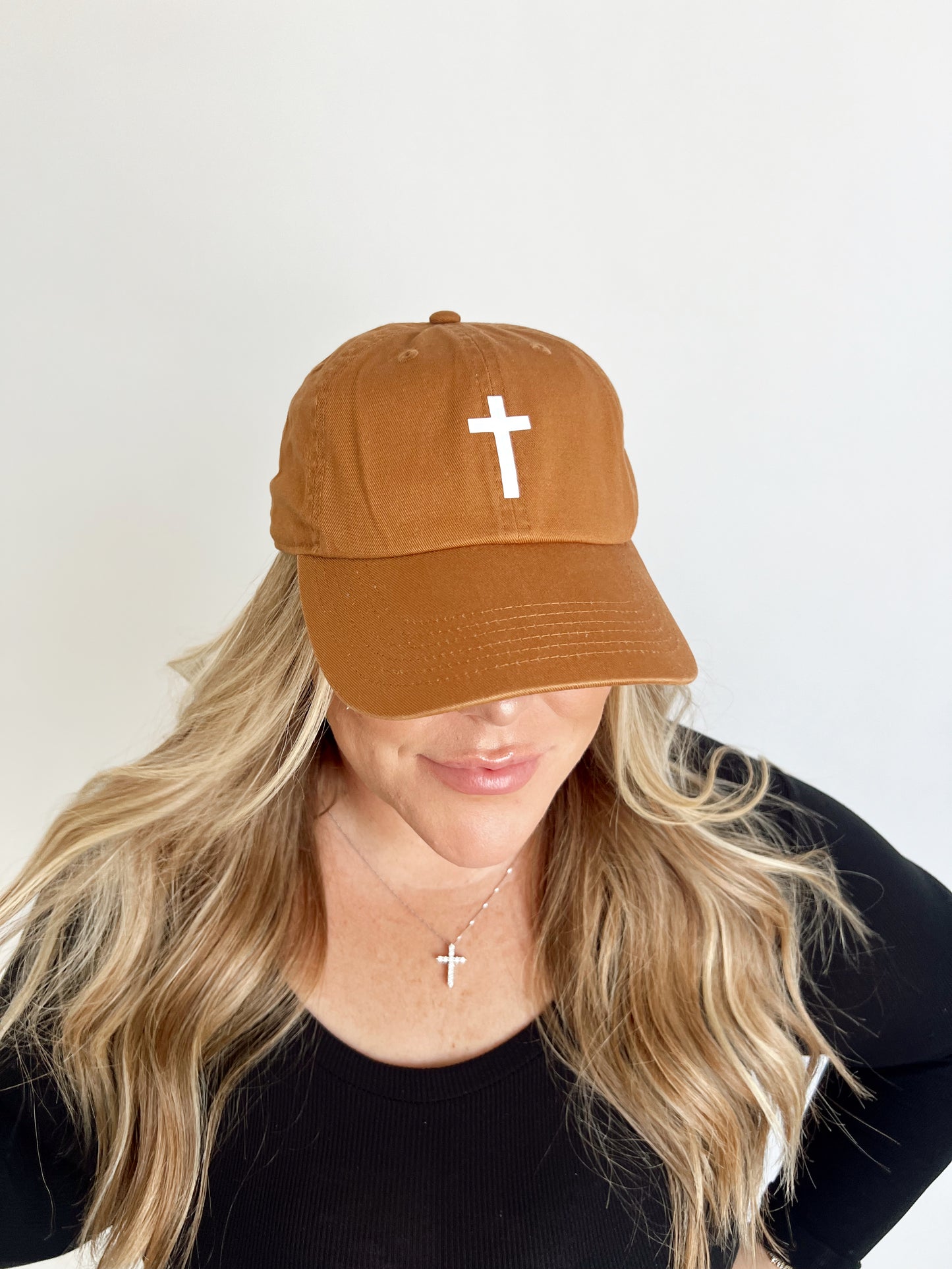 CROSS BASEBALL HAT // RUST
