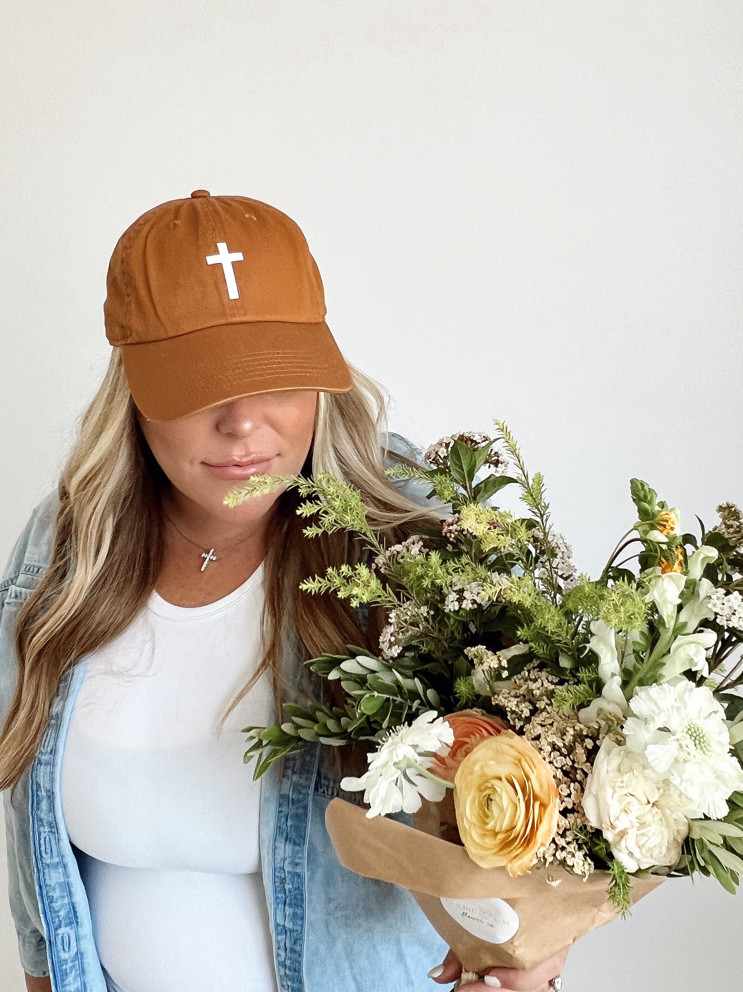 CROSS BASEBALL HAT // RUST